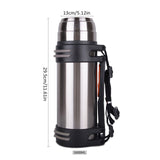 Outdoor Portable Sports Bottle Hydro Flask Lid 2L/1.6L/1.2L Durable Vaccum Insulated Coffee Mug 18/8 Stainless Steel Thermos Flask