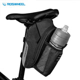 ROSWHEEL Bicycle Saddle Rear Bag With Mesh Bottle Pocket Cycling Bags MTB Road Bike Outdoor Accessories Bag For A Bicycle