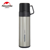 Naturehike double layer Hydro Flask Coffee Outdoor Camping Multi-functional sports cup Stainless Steel Vacuum Bottle Cups portable sports bottle