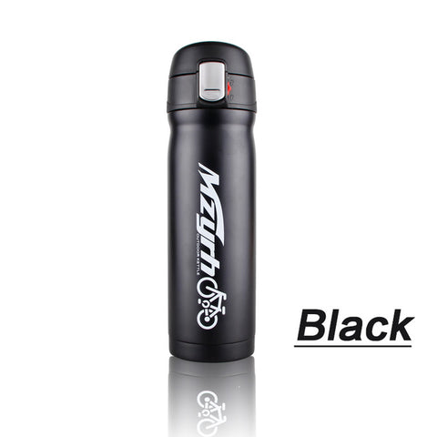 450ml Bicycle Water Bottle Outdoor Sports Bicycle Hydro Flask 40 oz Bike Thermos Stainless Steel Riding Cycling Water Bottle Insulated Cup